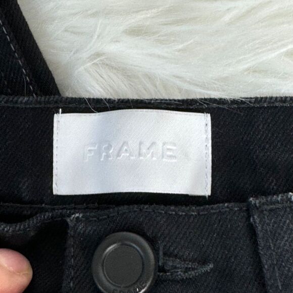 Frame Denim NWOT Le Italien High Rise Black Flare Jeans Sz 30 - Picture 6 of 11
